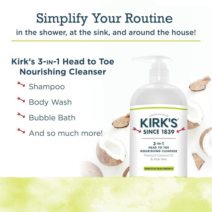 Kirk`S  Head To Toe Cleanser Juniper And Lime  1 Each  32 Oz