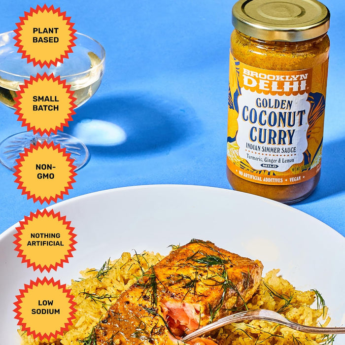 Brooklyn Delhi Indian Simmer Coconut Curry Sauce 12 oz