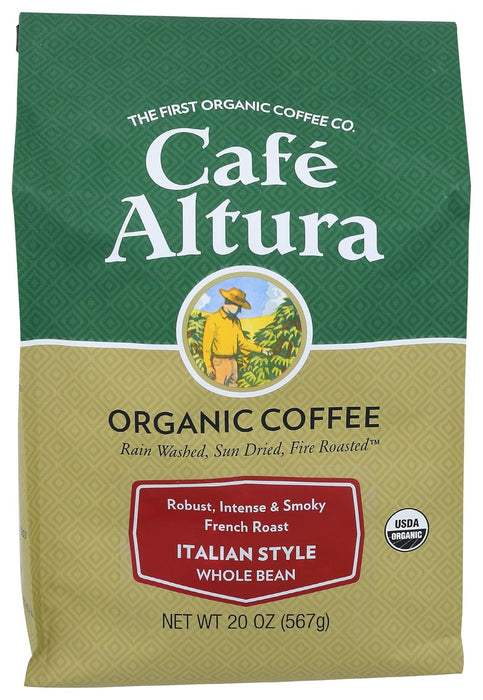 Cafe Altura  Italian Style Dark Roast Organic Bag 1.25 lb