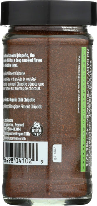 Spicely Organics  Organic Chili Chipotle Ground  1.7 Oz