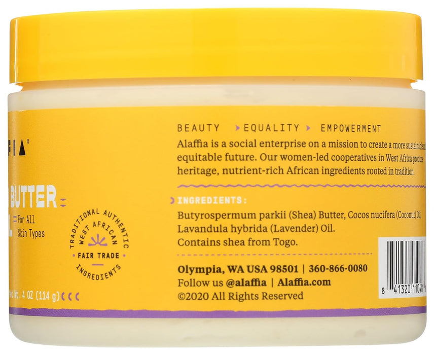 Alaffia  Whipped Shea Butter Coconut Lavender  1 Each  4 Oz