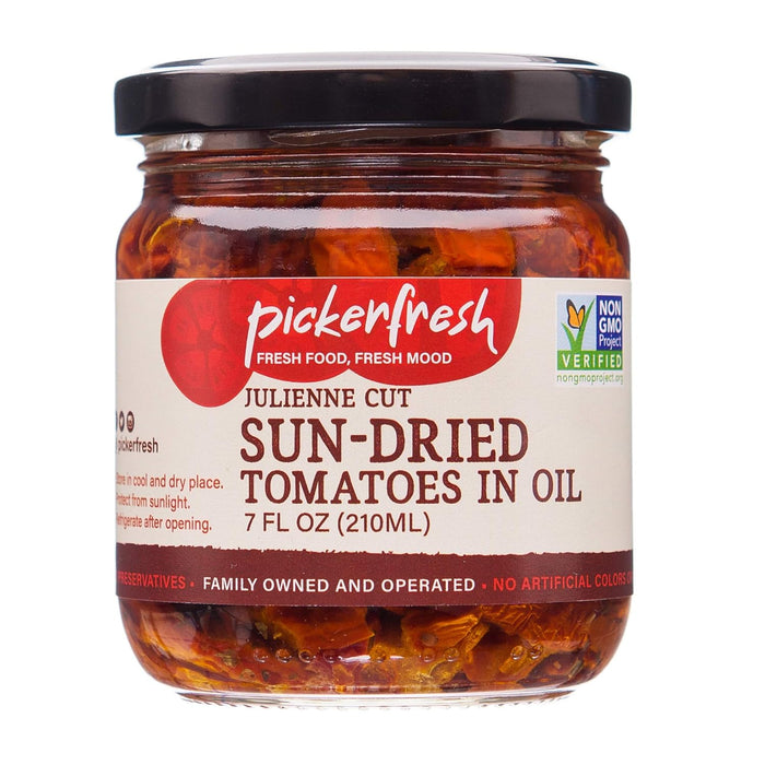 Pickerfresh Sun Dried Tomatoes In Oil Julienne Cut 7 oz