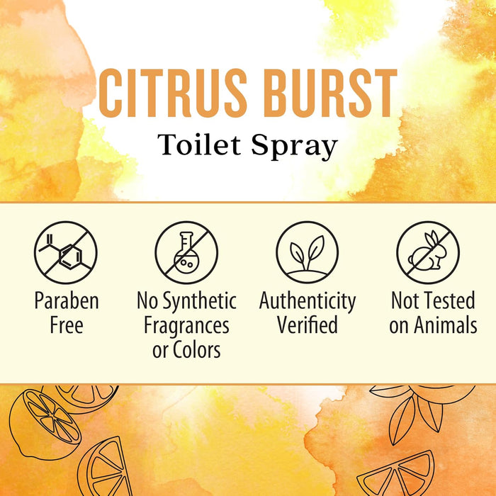 Aura Cacia  Citrus Burst Toilet Spray   2 Oz