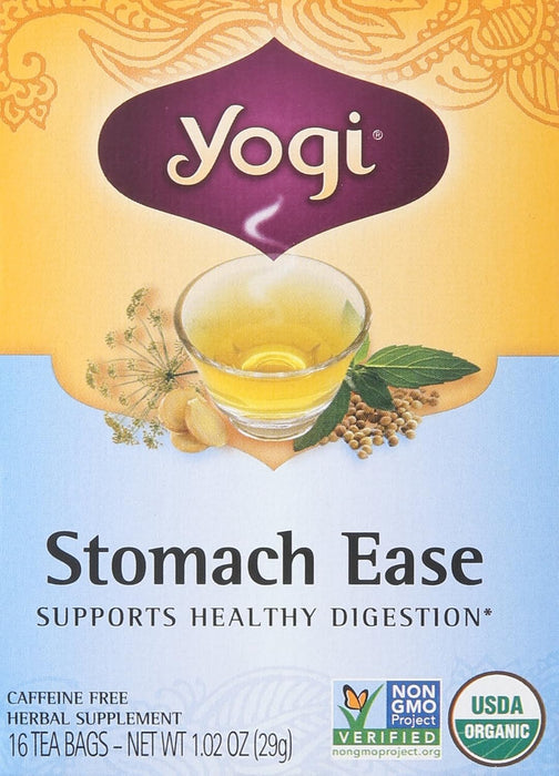 Yogi  Organic Stomach Ease Herbal Tea 1 Tea Bags  16 Bag