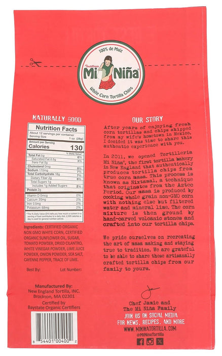 Mi Nina  Pico De Gallo Tortilla Chips  12 Oz