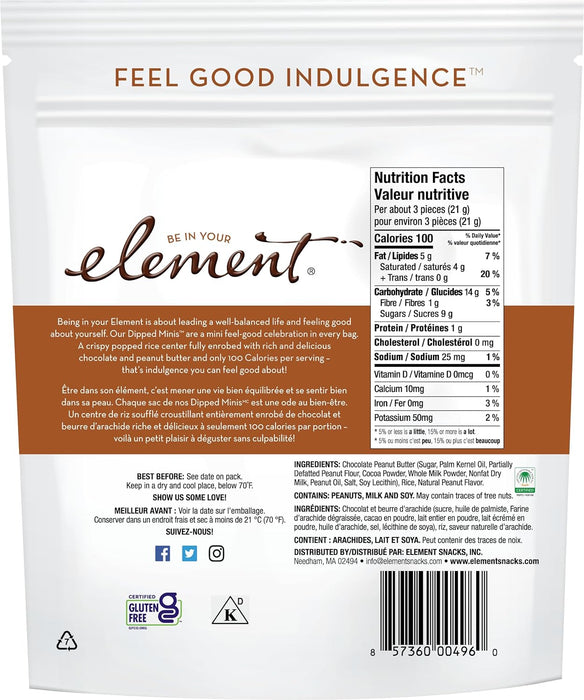 Element  Rice Cake Minis Chocolate Peanut Butter  3 Oz