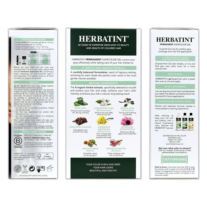 Herbatint  Permanent Haircolour Gel 4N Chestnut  1 Each  4 Oz