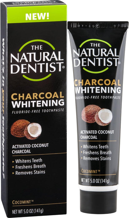 Natural Dentist  Charcoal Whitening Fluoride-Free Toothpaste Cocomint  1 Each  5 Oz