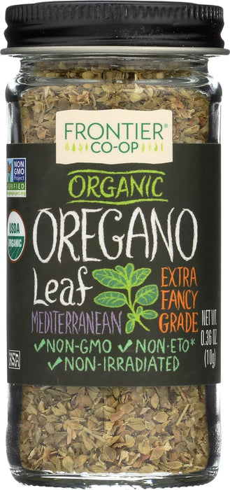 Frontier Nat Prod Co-Op  Oregano Leaf Organic Flakes Cut And Sifted Fancy Grade  1 Each  0.36 Oz