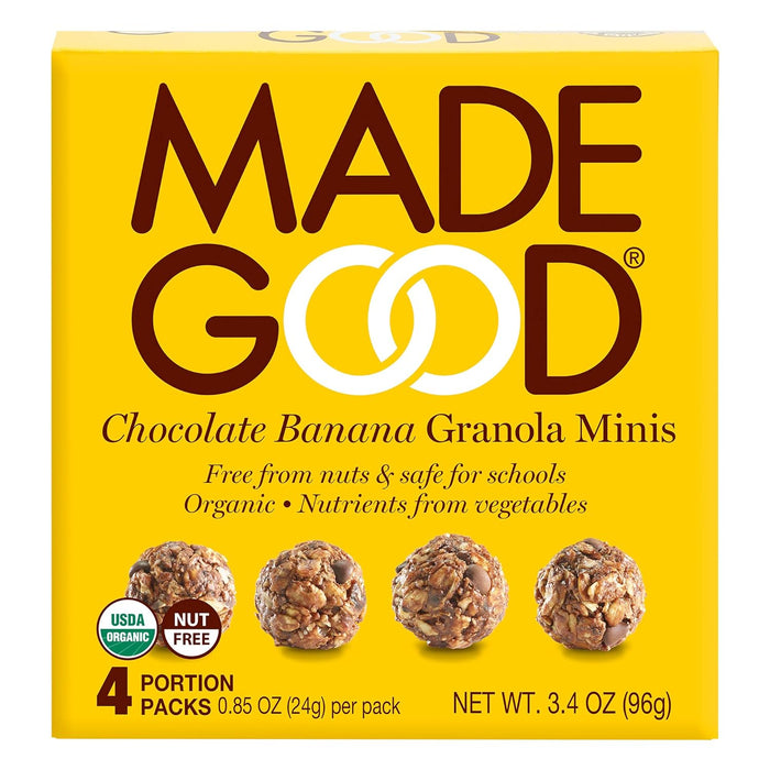 Made Good  Organic Granola Minis Chocolate Banana   5/.85 Oz