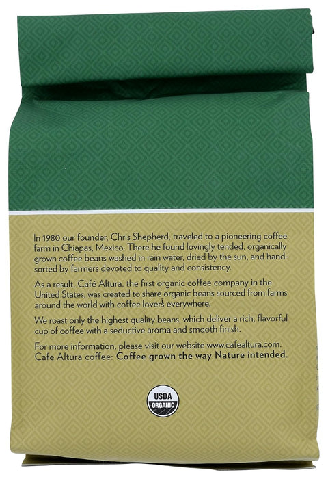 Cafe Altura  Italian Style Dark Roast Organic Bag 1.25 lb