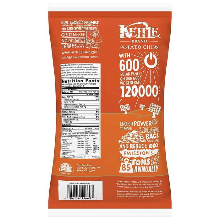 Kettle Brand  Potato Chips Backyard Barbeque  5 Oz