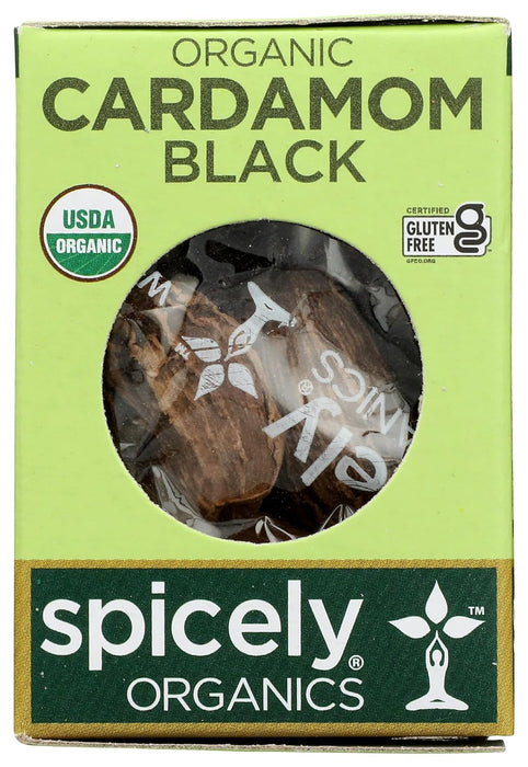 Spicely Organics  Organic Cardamom Pods Black  .2 Oz