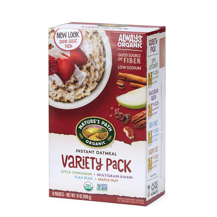 Nature'S Path  Organic Instant Hot Oatmeal Variety Pack   14 Oz