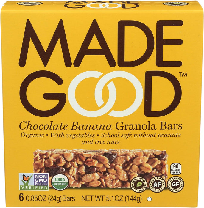 Made Good  Organic Granola Bar Chocolate Banana   6/.85 Oz