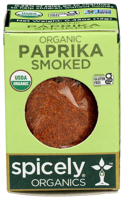 Spicely Organics  Organic Paprika Smoked  .45 Oz