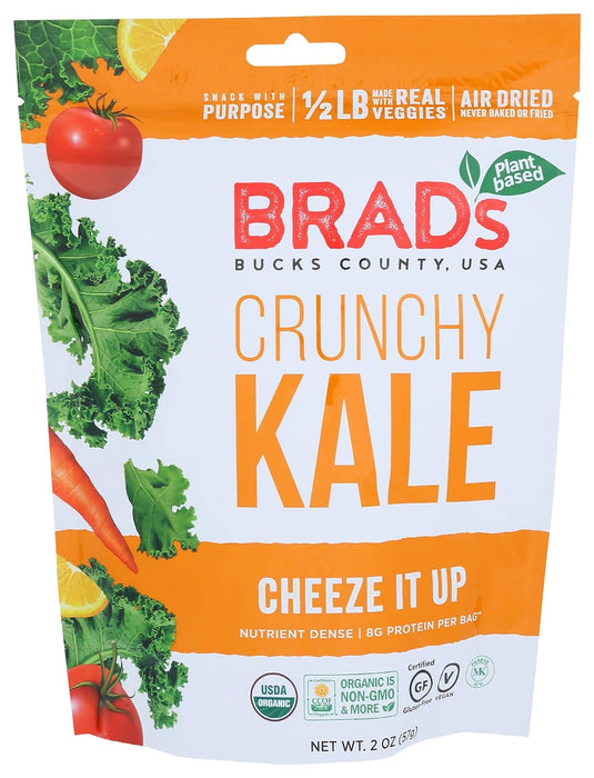 Brads Plant Based  Organic Crunchy Kale Cheeze It Up  2 Oz