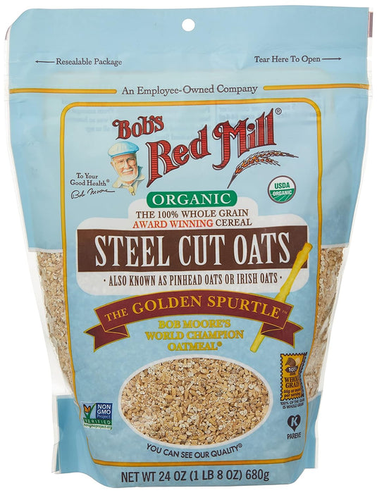 Bob'S Red Mill  Oats Organic Steel Cut Oats   24 Oz