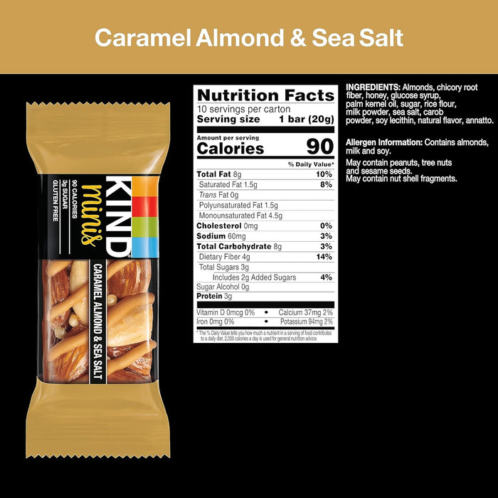 Kind  Bar Mini Caramel Almond Sea Salt   10/.7 Oz