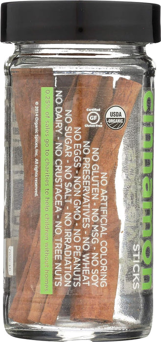 Spicely Organics  Organic Cinnamon Ceylon Sticks  6 Ct