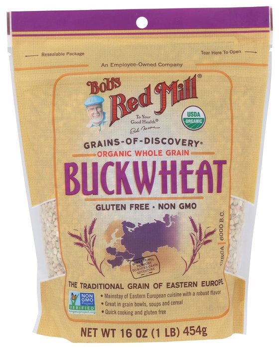 Bob'S Red Mill  Organic Whole Grain Buckwheat   16 Oz