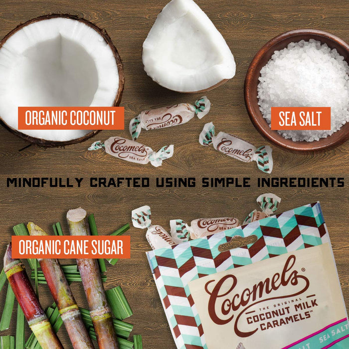 Cocomels Organic Coconut Milk Caramels Sea Salt 3.5 oz