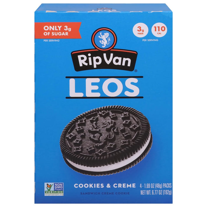 Rip Van Wafels Cookies Cream Leos Sndwch 6.77 OZ