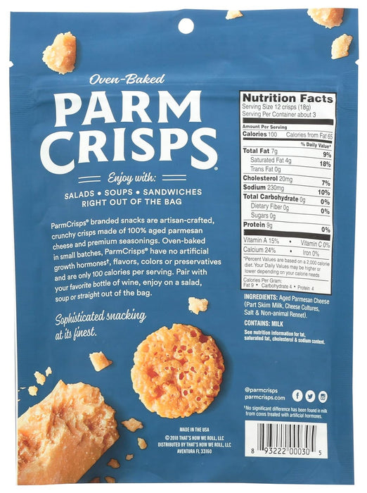 Parm Crisps  Parm Crisps Original Parmesan  1.75 Oz