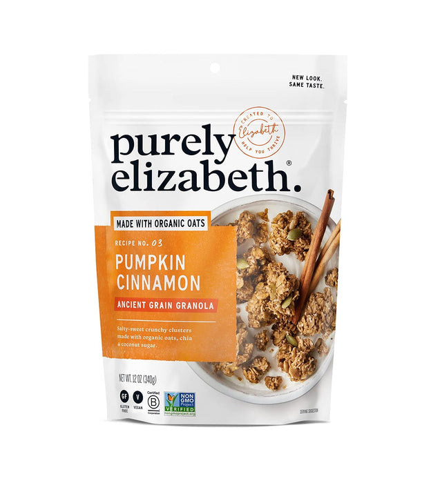 Purely Elizabeth  Organic Ancient Grain Granola Pumpkin Cinnamon   12 Oz