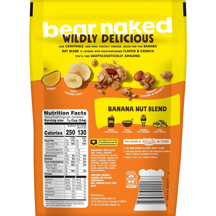 Bear Naked  Banana Nut Granola   12 Oz