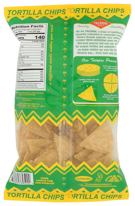 Vista Hermosa  Sea Salted Tortilla Chips Corn  9 Oz