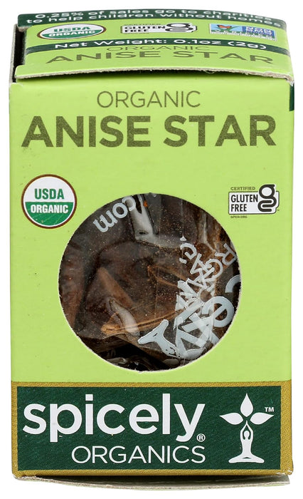 Spicely Organics  Organic Star Anise Whole  .1 Oz