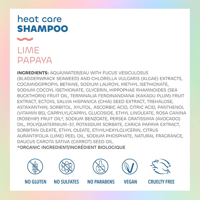 Seaweed Bath Co. Heat Care Shampoo Lime Papaya Scent 12 Ounce