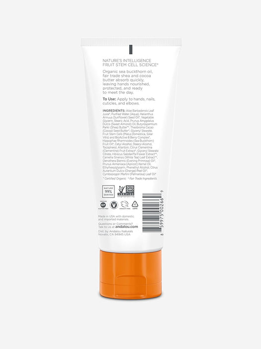 Andalou Naturals Clementine Hand Cream 3.4 Ounce