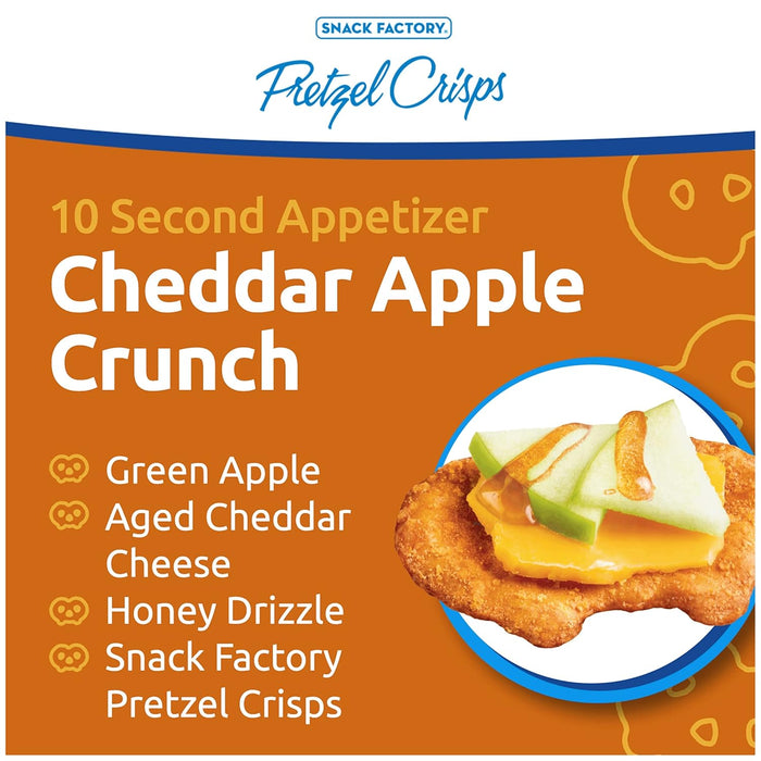 Snack Factory  Pretzel Crisps Thin Crunchy Deli Style Cheddar Cheese  7.2 Oz