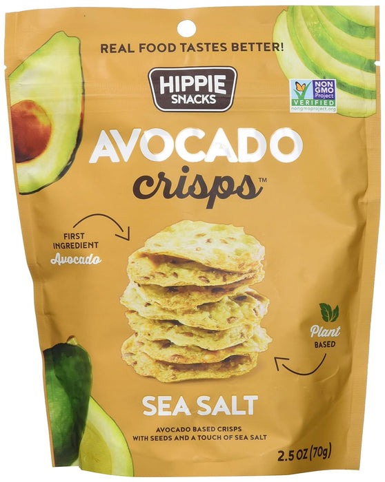 Hippie Snacks  Avocado Crsps Sea Salt  2.5 Oz