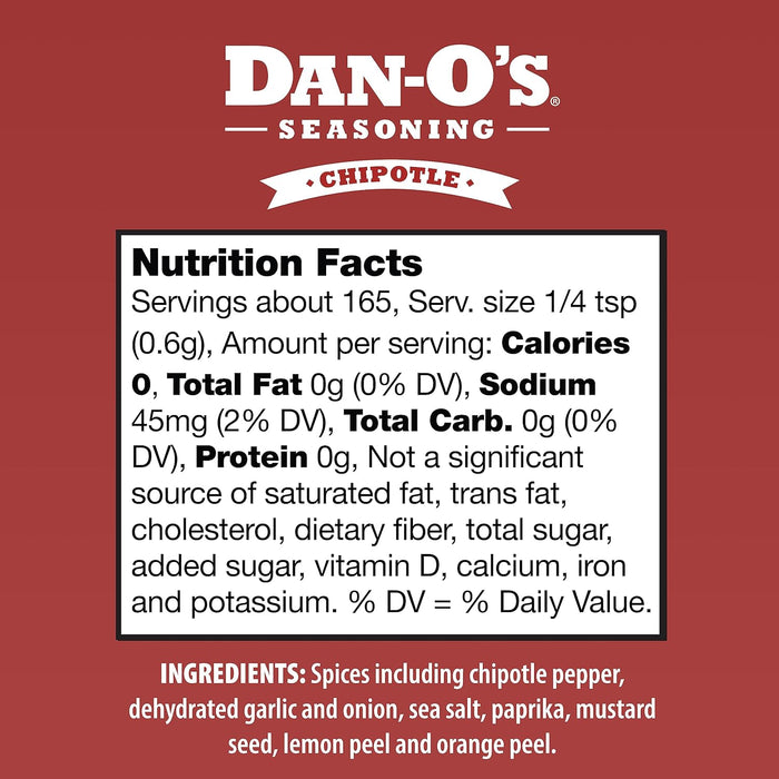 Dan-o`s Seasoning Seasn Hot Chipotle 3.5 OZ