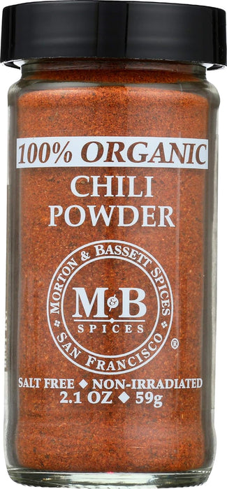 Morton & Bassett  Organic Chili Powder  2.1 Oz