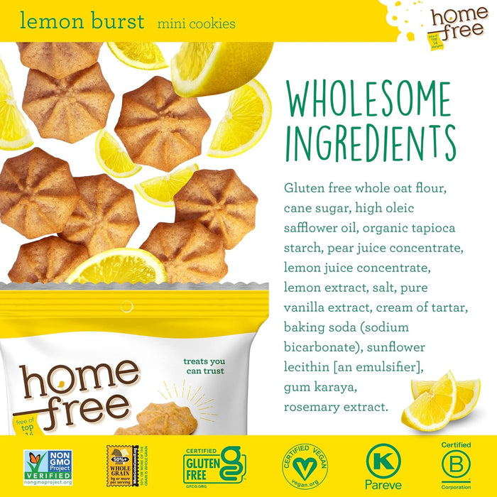 Home Free  Lemon Burst Mini Cookies  1 Oz