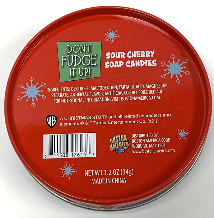 Boston America Christmas Story Dont Fudge It Up Sour Cherry Candy 1.2 OZ