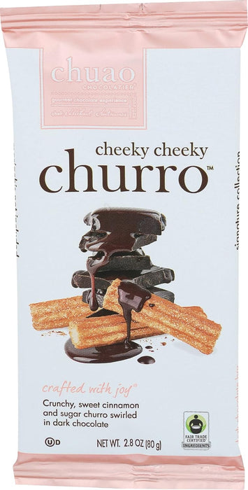 Chuao Chocolatier Cheeky Cheeky Churro Dark Chocolate Bar 2.8 Oz