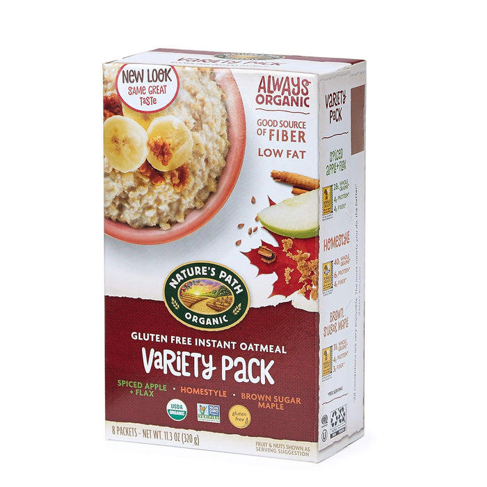 Nature'S Path  Organic Hot Oatmeal Variety Pack   11.3 Oz