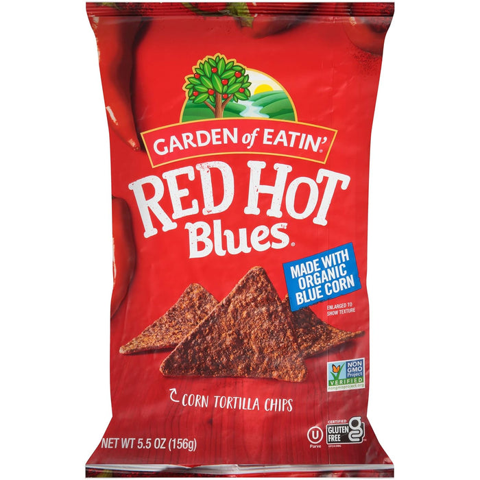 Garden Of Eatin'  Chip Corn Red Hot Blues  5.5 Oz