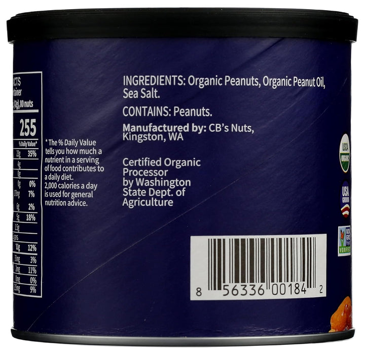 Cb`s Nuts Organic Kettle Roasted Sea Salt Peanuts 14 oz