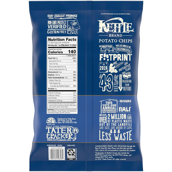 Kettle Brand  Sea Salt & Vinegar Potato Chips  13 Oz