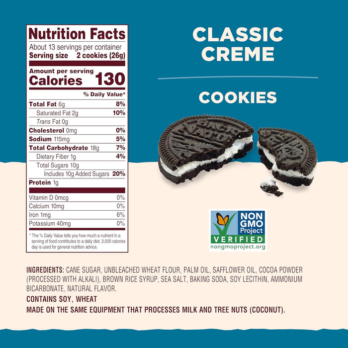 Back To Nature  Classic Creme Cookies  12 Oz