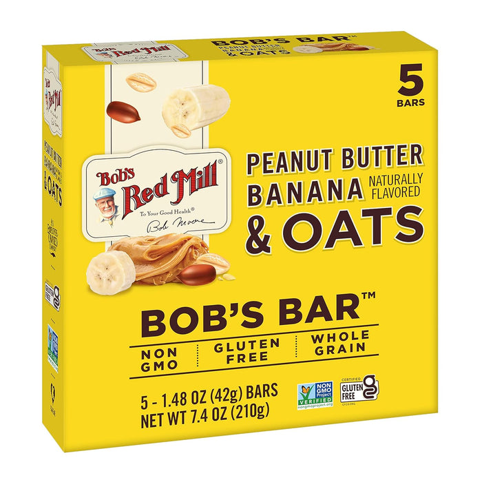 Bob'S Red Mill  Peanut Butter Banana And Oats Bar   7.4 Oz