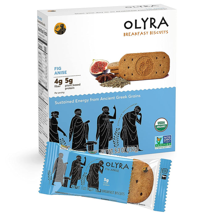 Olyra  Breakfast Biscuit Fig Anise   5.3 Oz