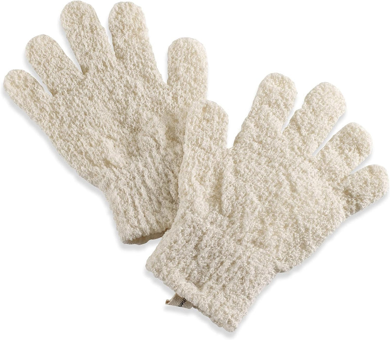 Earth Therapeutics Organic Cotton Exfoliating Gloves 1 Pack