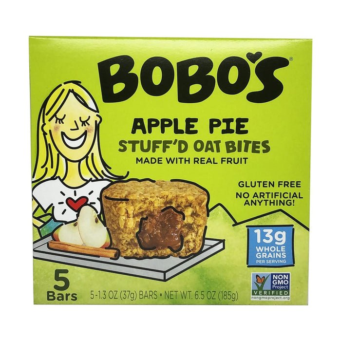 Bobo'S Oat Bars  Apple Pie Vegan Gluten Free Bites   5/1.3 Oz